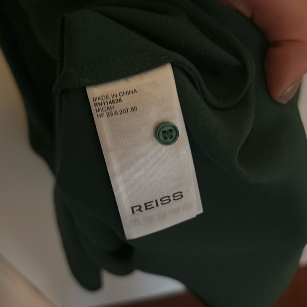 NWT Reiss Green High/Low Cocktail Dress - US size 0 - Picture 16 of 16